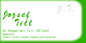 jozsef till business card